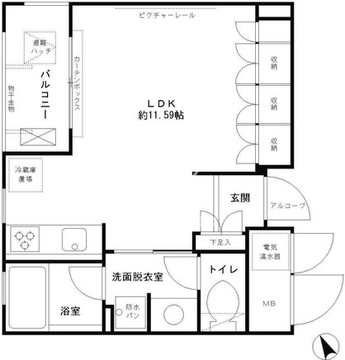 エル・セレーノ西早稲田 321 間取り図