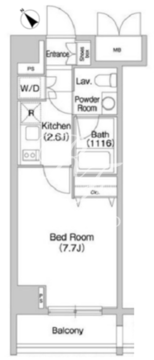 コンフォリア豊洲 409 間取り図