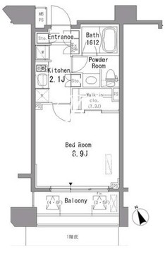 パークアクシス西ヶ原 705 間取り図