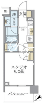 ラサンテ千駄木 503 間取り図