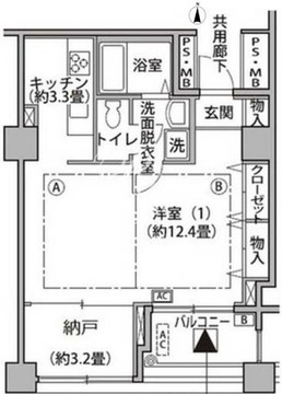 東雲キャナルコートCODAN 15-407 間取り図