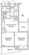 プライムアーバン町屋サウスコート 608 間取り図
