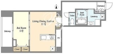 インプルーブ錦糸町 306 間取り図