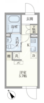 パセオ市谷台町 1-302 間取り図