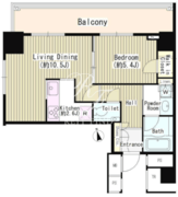 グランスイート虎ノ門 701 間取り図
