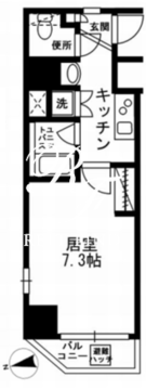 KDXレジデンス文京湯島 401 間取り図