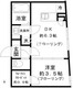クリアル新宿山吹町 402 間取り図
