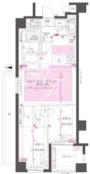 ズーム渋谷笹塚セカンド 103 間取り図