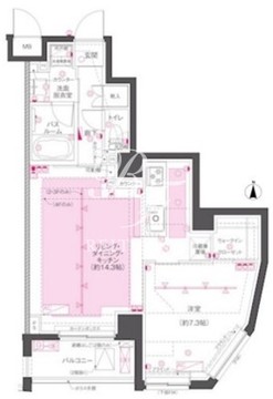 ズーム渋谷笹塚セカンド 310 間取り図