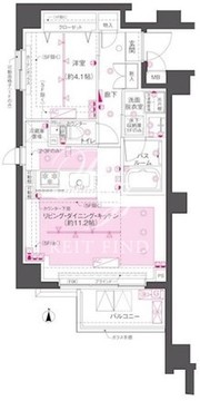ズーム渋谷笹塚セカンド 306 間取り図