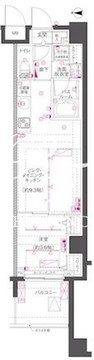 ズーム渋谷笹塚セカンド 105 間取り図