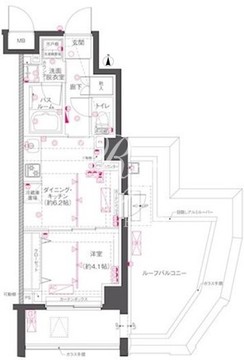 ズーム渋谷笹塚セカンド 507 間取り図