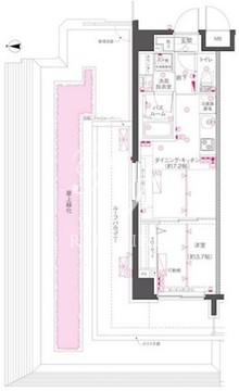 ズーム渋谷笹塚セカンド 403 間取り図
