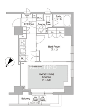 コンフォリア日本橋人形町イースト 401 間取り図