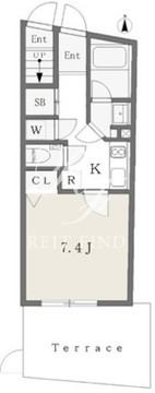 TSURUKIレジデンス恵比寿 107 間取り図