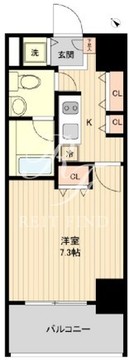 ラクラス月島 704 間取り図