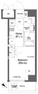 プラウドフラット小石川 702 間取り図