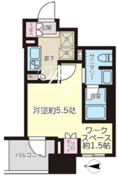 リビオレゾン三田 403 間取り図