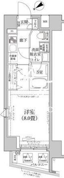 ティモーネ上野の森ノルド 301 間取り図