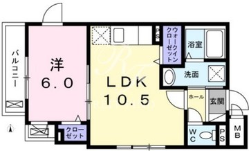 ドミールT馬込 101 間取り図
