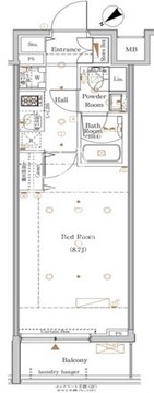 ザ・ログ日本橋 303 間取り図