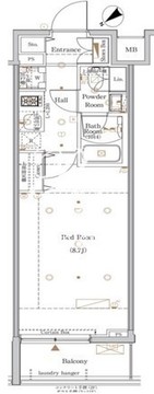 ザ・ログ日本橋 903 間取り図