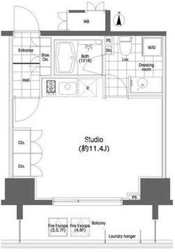 BPRレジデンス恵比寿 303 間取り図