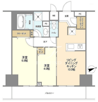 ＢＬＥＳＳ蔵前 909 間取り図