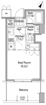 コンフォリア東池袋ウエスト 409 間取り図
