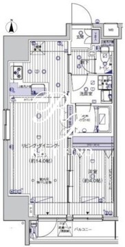 ヴァレッシア上野ノースシティ2 504 間取り図