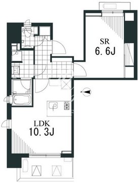 ラティエラ文京音羽 1003 間取り図