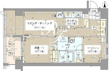 ガーデニエール砧レジデンス 915 間取り図