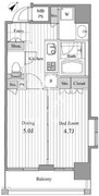 NCRe新宿中央公園 203 間取り図