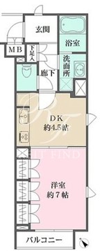 エルスタンザ西小山 309 間取り図