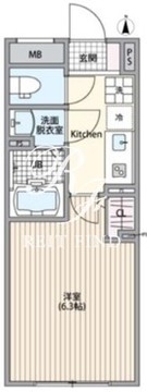 エルファーロ大岡山2 202 間取り図