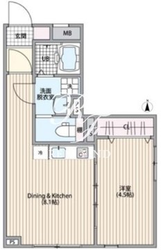 エルファーロ大岡山2 203 間取り図