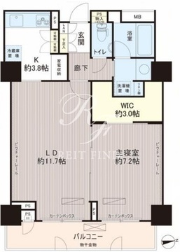 パーク・アヴェニュー神南 603 間取り図