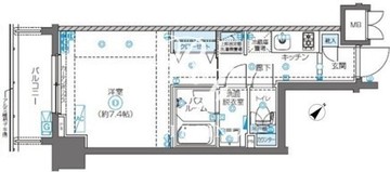 ズーム南麻布 602 間取り図