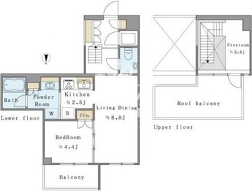 ブリリアイスト西麻布霞町 305 間取り図