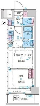 ジェノヴィア鐘ヶ淵 303 間取り図