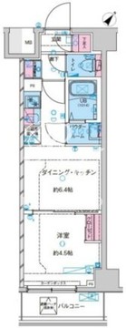 ジェノヴィア鐘ヶ淵 207 間取り図