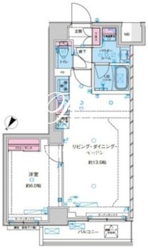 ジェノヴィア鐘ヶ淵 304 間取り図