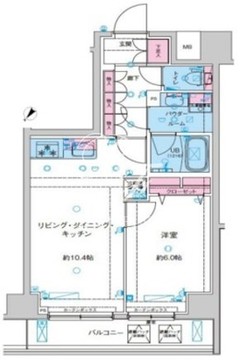 ジェノヴィア鐘ヶ淵 514 間取り図