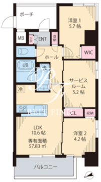 ルカナル門前仲町 201 間取り図