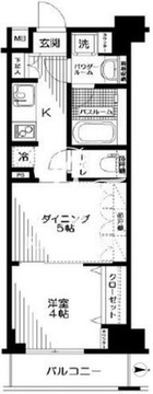 日神デュオステージ浅草三筋 1304 間取り図