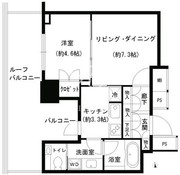 グランスイート虎ノ門 402 間取り図