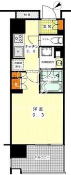 三田聖坂ガーデンレジデンス 718 間取り図