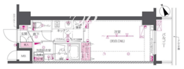 ズーム戸越銀座 402 間取り図