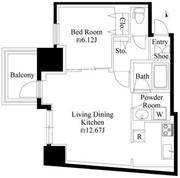 Ｎ-ｆｌａｔｓ三ノ輪 301 間取り図