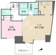 Ｎ-ｆｌａｔｓ三ノ輪 1101 間取り図